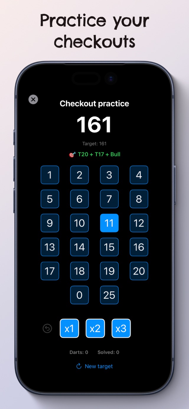 Checkout practice, showing the way out of 161